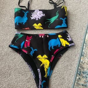 HOKA x PONY dinosaur bikini